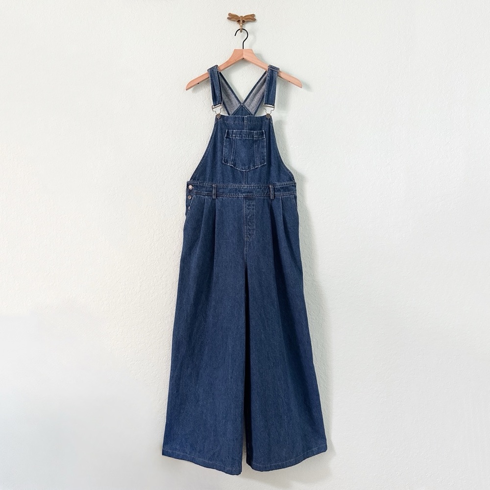 NWOT•Flying Tomato for Vici•Duke Denim Overalls•Dark Wash•Size Small